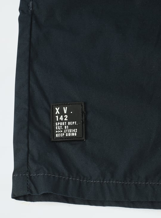 Boys Solid Bermuda Shorts