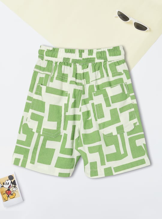 Boys Geometric Print Shorts
