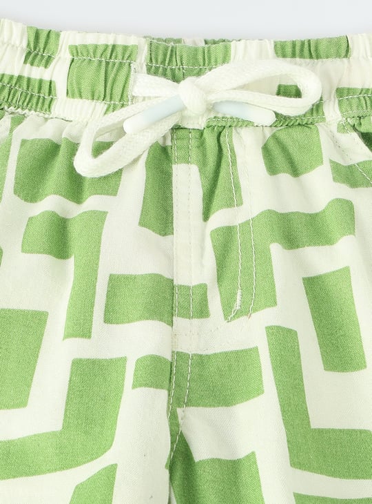 Boys Geometric Print Shorts