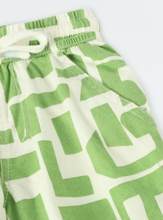 Boys Geometric Print Shorts