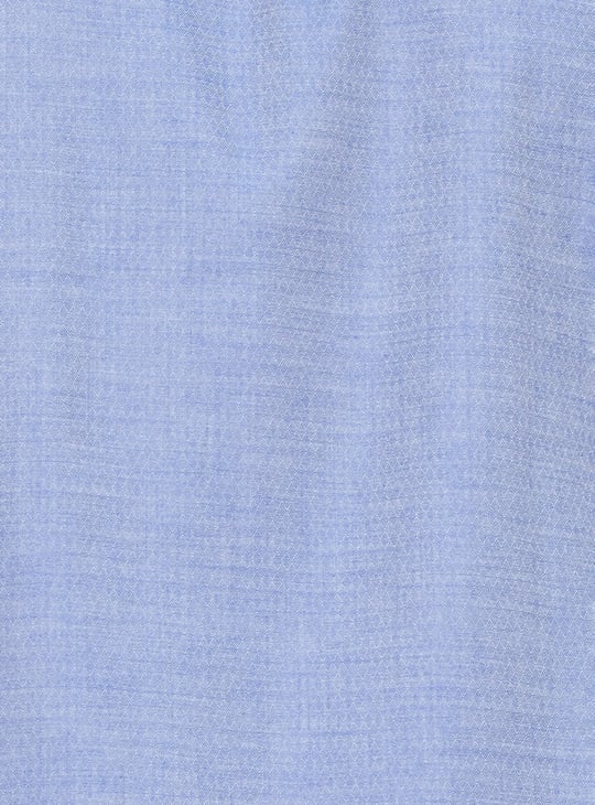 Men Regular Fit Dobby Woven Formal Shirt