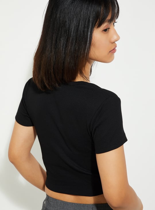 URB_N Women Ribbed Crop Top