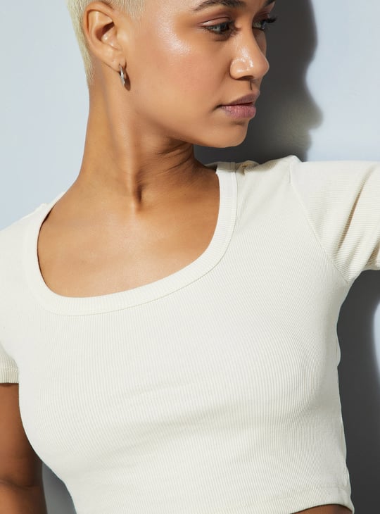 URB_N Women Ribbed Crop Top