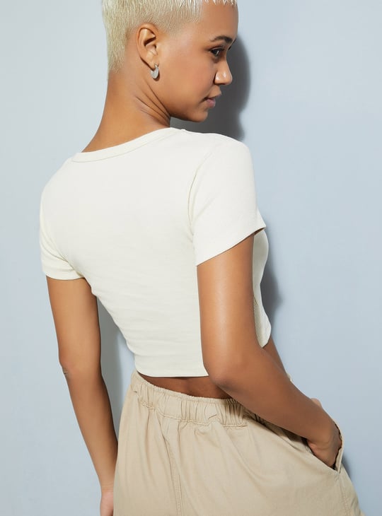 URB_N Women Ribbed Crop Top