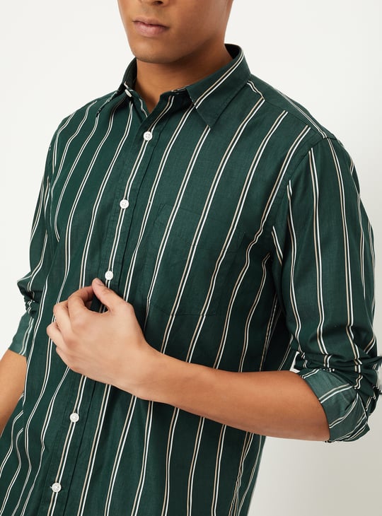 Men Slim Fit Striped Shirt
