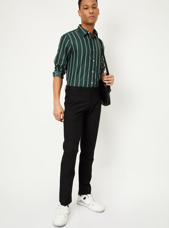 Men Slim Fit Striped Shirt