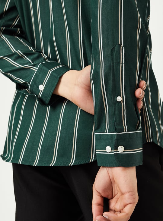 Men Slim Fit Striped Shirt