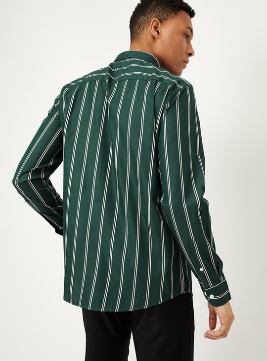 Men Slim Fit Striped Shirt