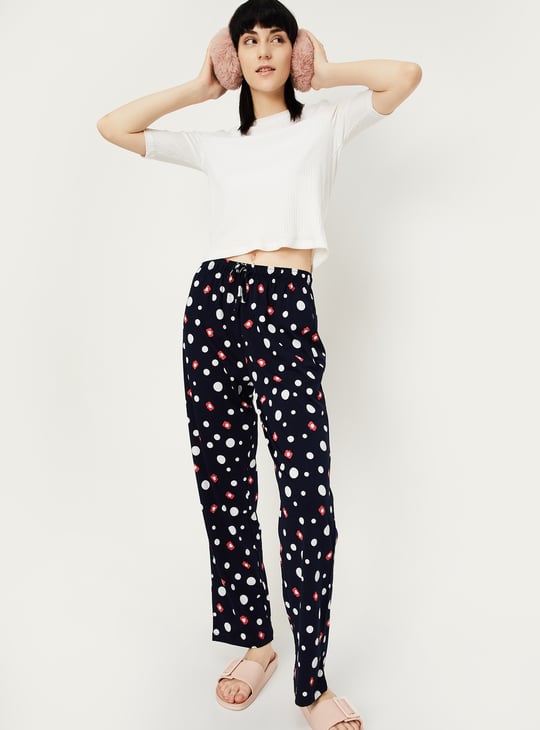 Women Printed Knit Pyjamas