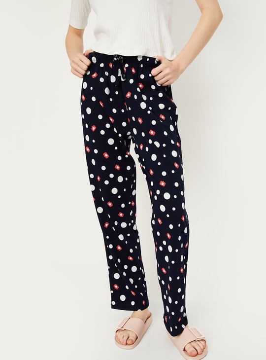 Women Printed Knit Pyjamas