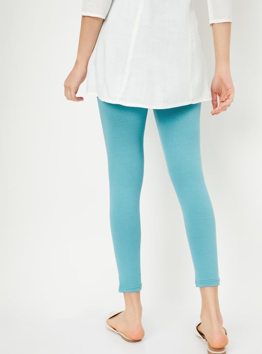 Women Solid Ankle-Length Leggings