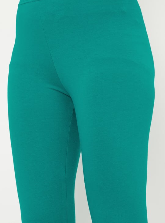 Women Solid Ankle-Length Leggings