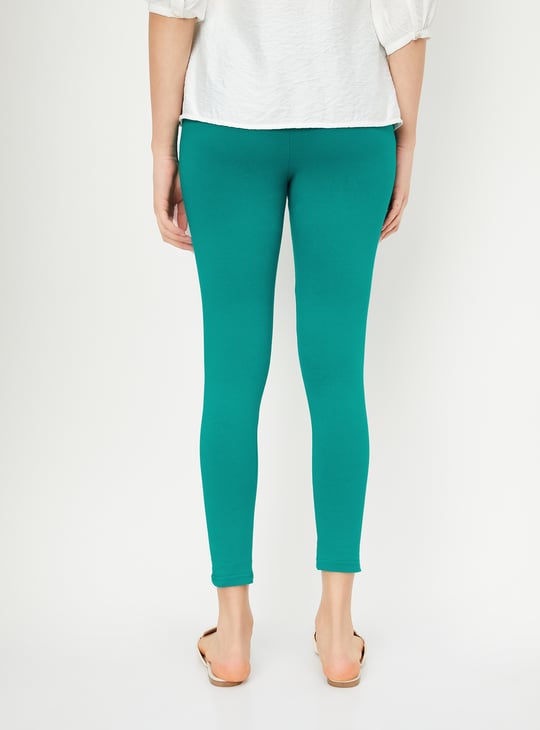 Women Solid Ankle-Length Leggings