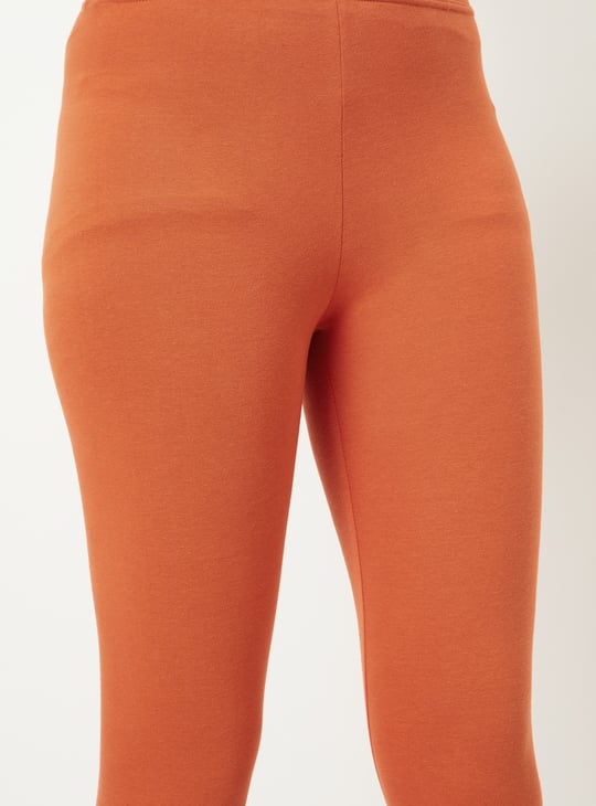 Women Solid Ankle-Length Leggings