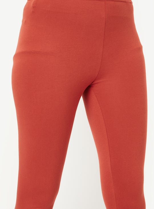 Women Solid Ankle-Length Leggings