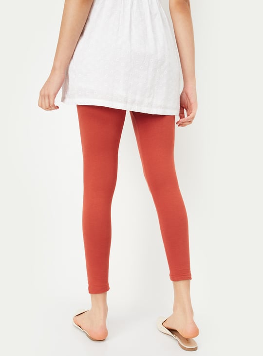 Women Solid Ankle-Length Leggings