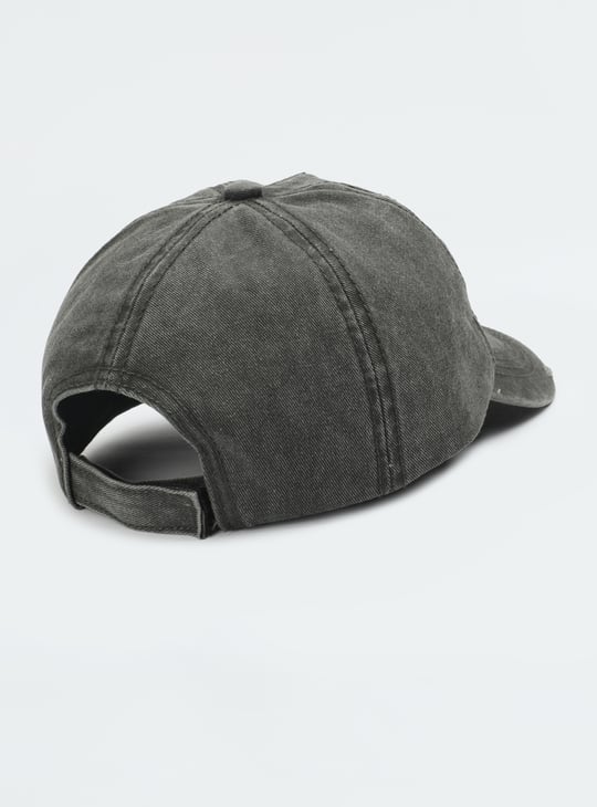 Girls Embroidered Denim Baseball Cap