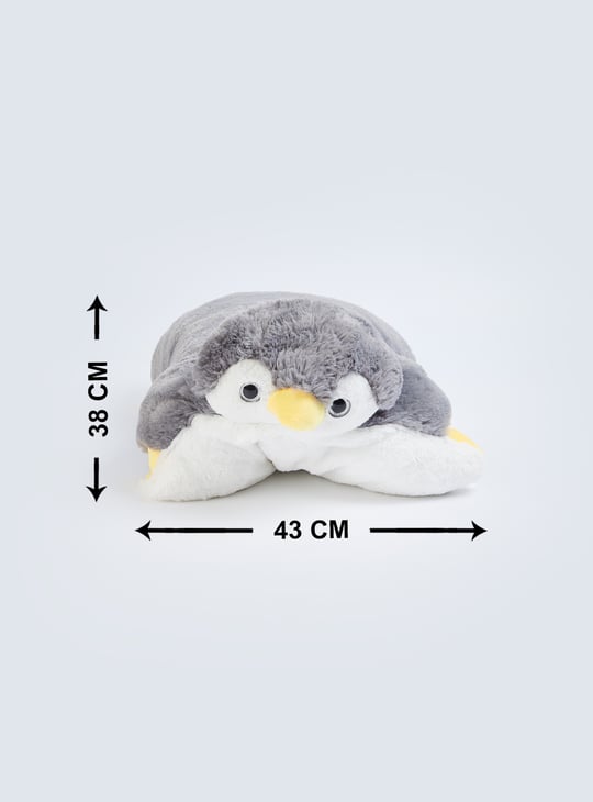 Kids Penguin Cushion Soft Toy Multicolour Polyester