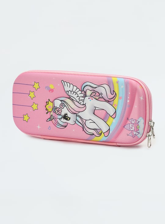 Kids Unicorn Print Zip-Around Pencil Box