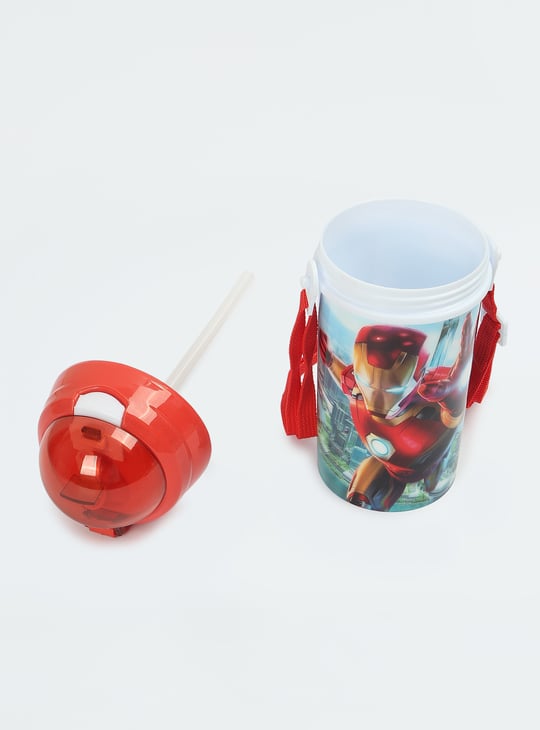 Kids Iron Man Sipper Bottle with Sling