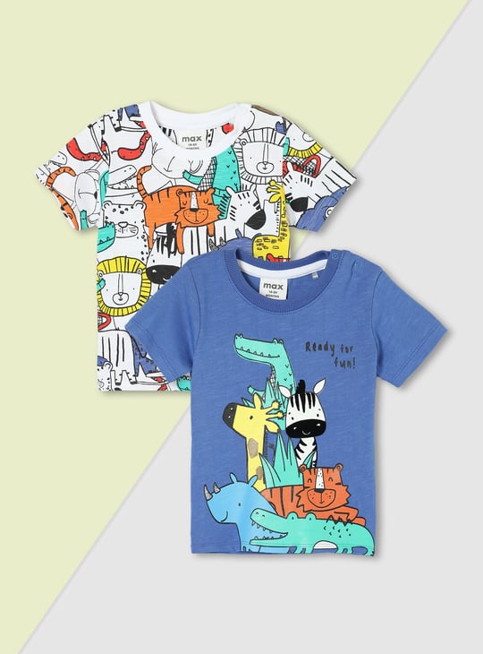 Boys Printed T-shirt - Pack of 2