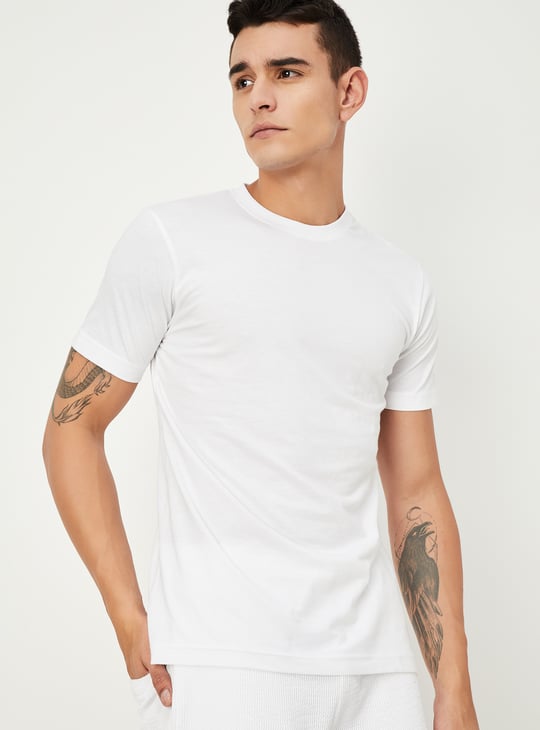 Men Solid T-shirt - Pack of 3