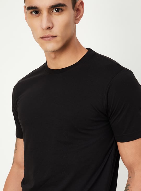 Men Solid T-shirt - Pack of 3