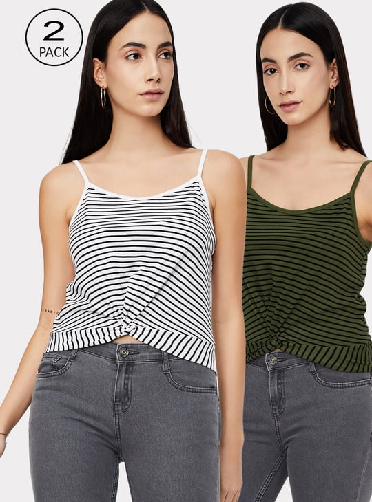 Women Striped Top - Pack of 2