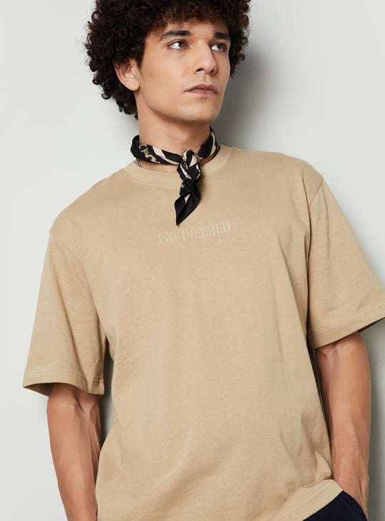 Men Typographic Printed T-shirt