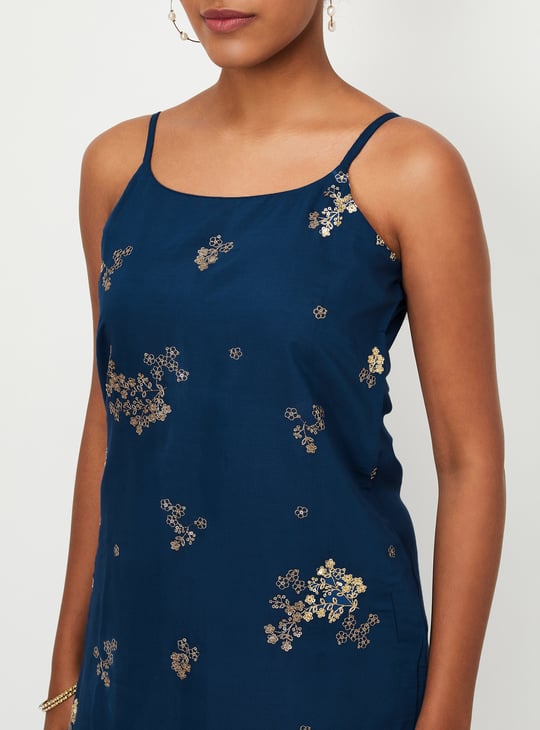 Kalki x Max Women Embroidered Straight Kurta Set