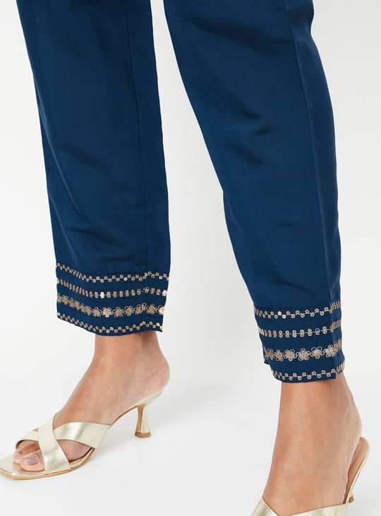 Kalki x Max Women Embroidered Straight Kurta Set