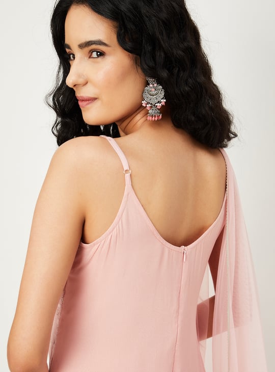 Women Embroidered Sharara Set