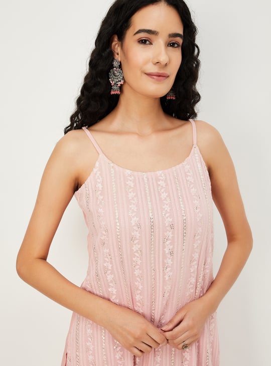 Women Embroidered Sharara Set