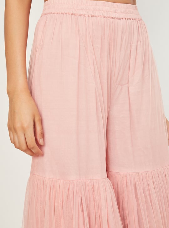 Women Embroidered Sharara Set