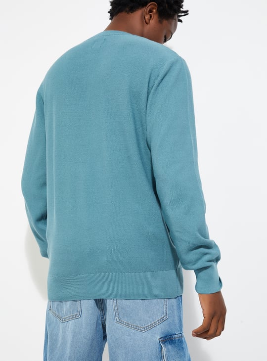 URB_N Men Knit Sweater | Textured