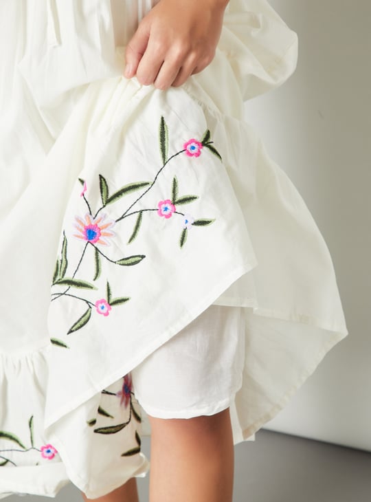 Women Embroidered A-Line Dress