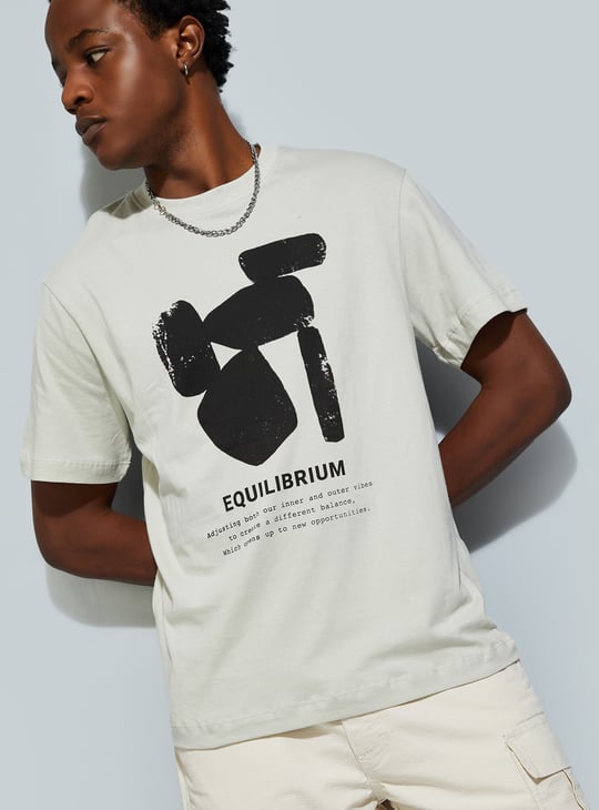 URB_N Men Regular Fit Graphic Print T-shirt