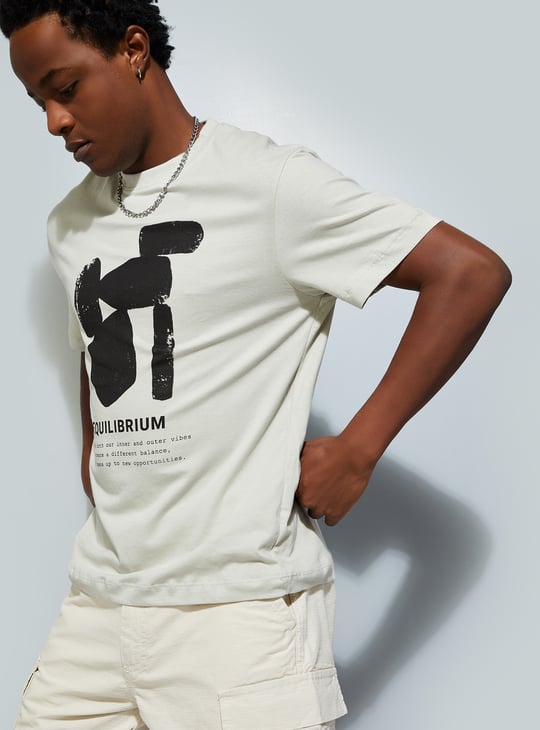 URB_N Men Regular Fit Graphic Print T-shirt