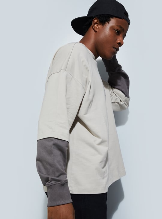 URB_N Men Oversized Back Printed T-shirt