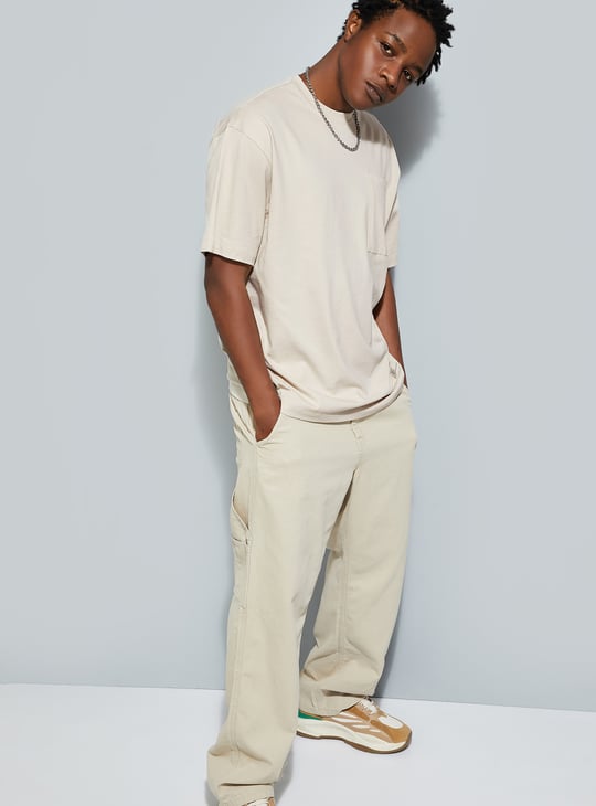 URB_N Men Oversized Solid T-shirt