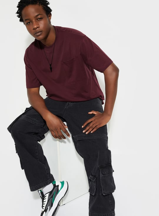 URB_N Men Oversized Solid T-shirt