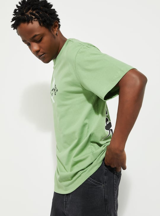 URB_N Men Oversized Kung Fu Panda Printed T-shirt