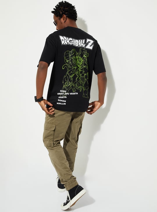URB_N Men Oversized Dragon Ball Z T-shirt | Printed