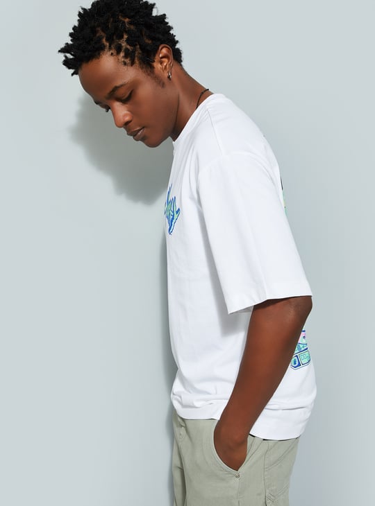 URB_N Men Oversized Rick & Morty T-shirt