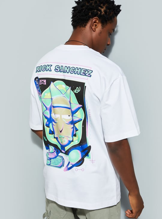URB_N Men Oversized Rick & Morty T-shirt