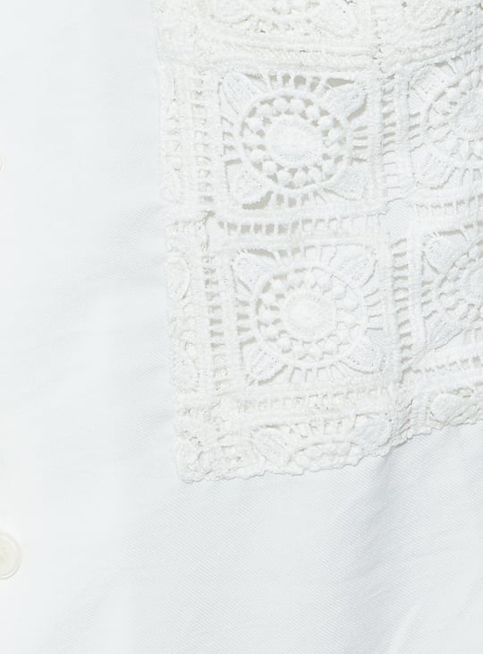 URB_N Men Resort Shirt with Crochet Pocket