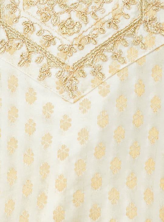 Girls Embroidered A-Line Kurta Set