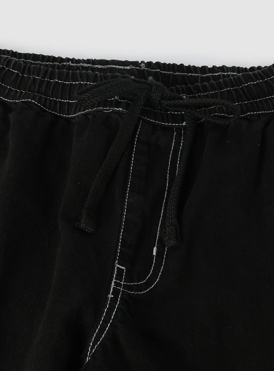 Boys Loose Fit Solid Jeans