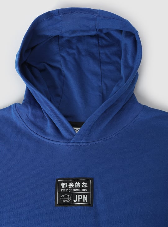 Boys Solid Hooded T-shirt