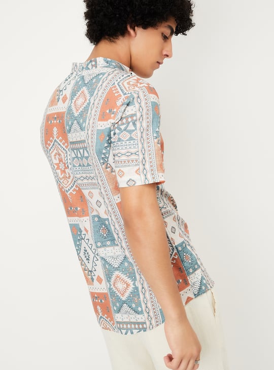 Men Printed Short Kurta